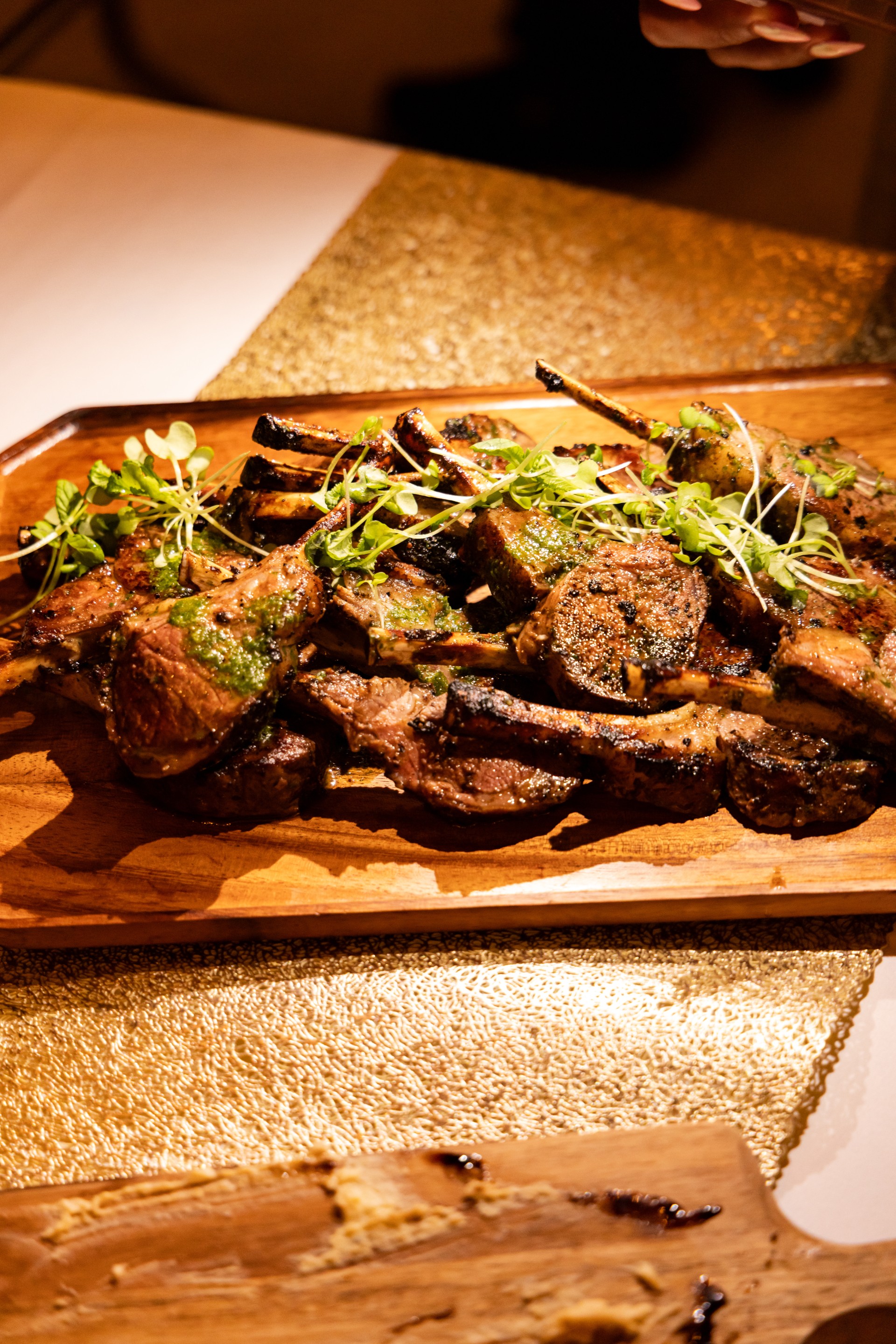 a plate of food on a table