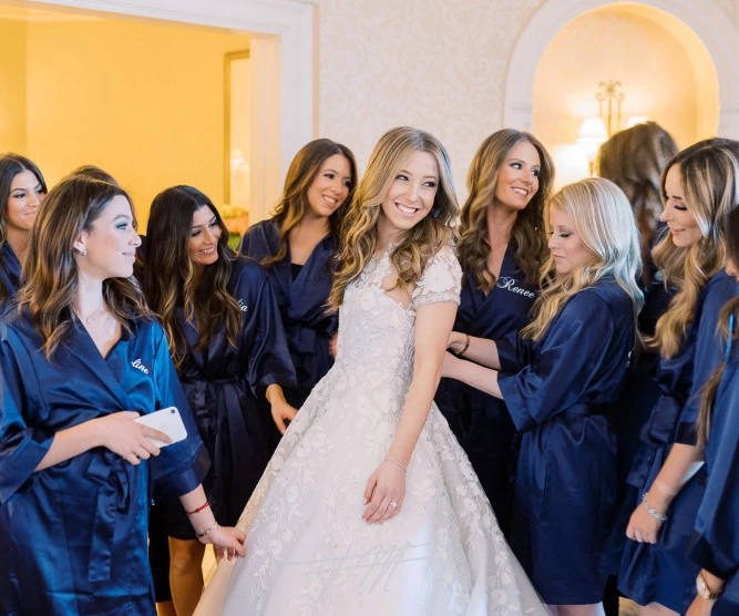bride and bridesmaids