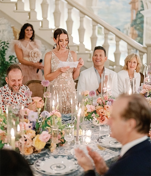 a group of people in formal wear