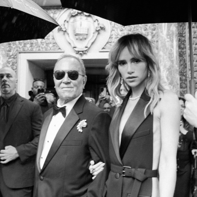 a man and woman in suits