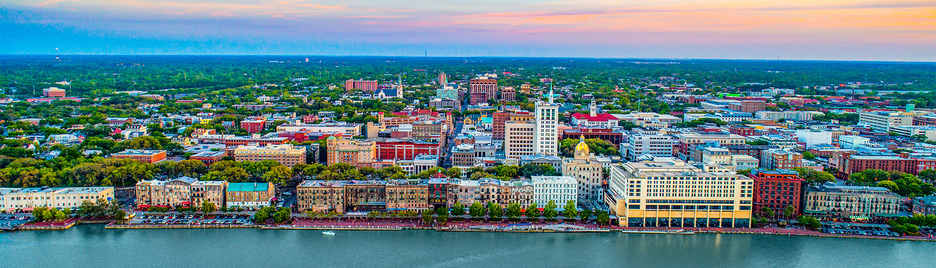 a city by the water
