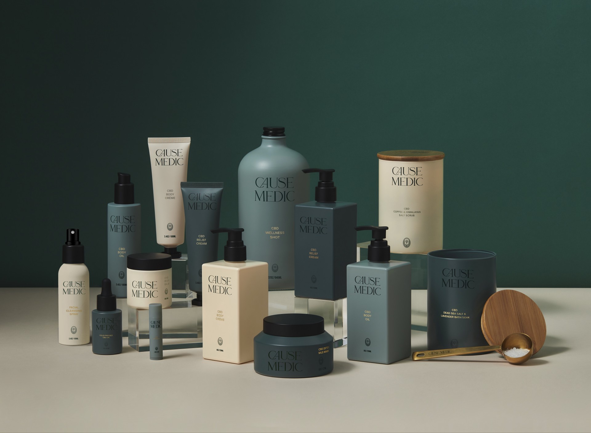 a group of different containers