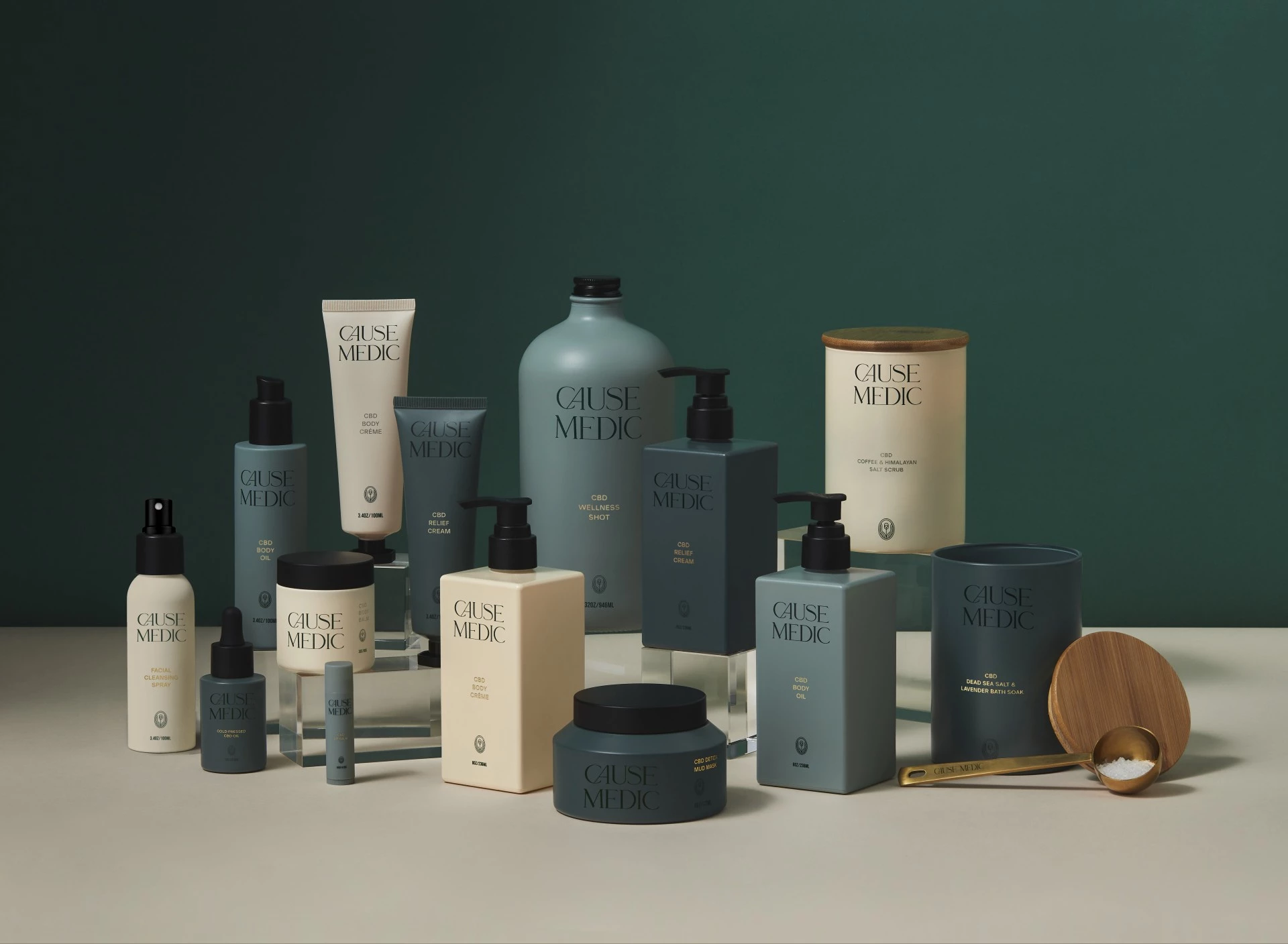 a group of different containers