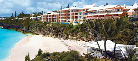 a hotel on a cliff