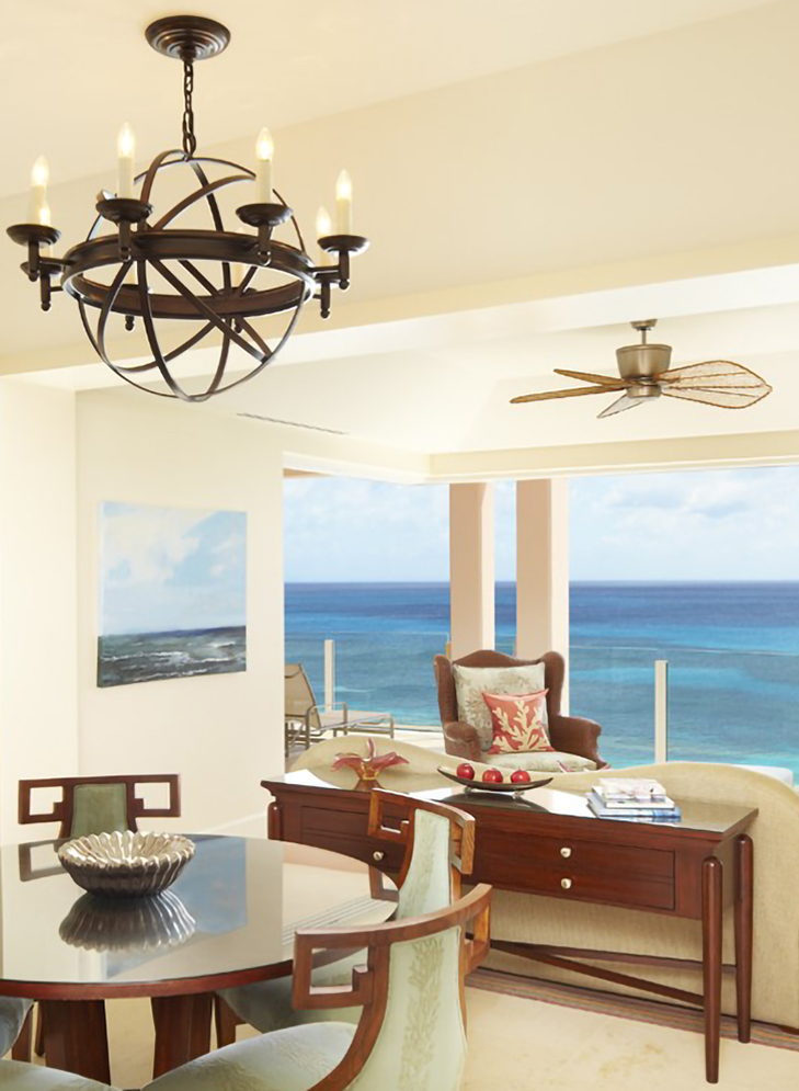 a room with a view of the ocean