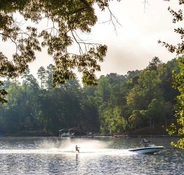 a person on a water ski