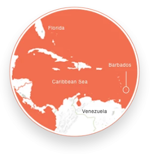 a map of the caribbean sea