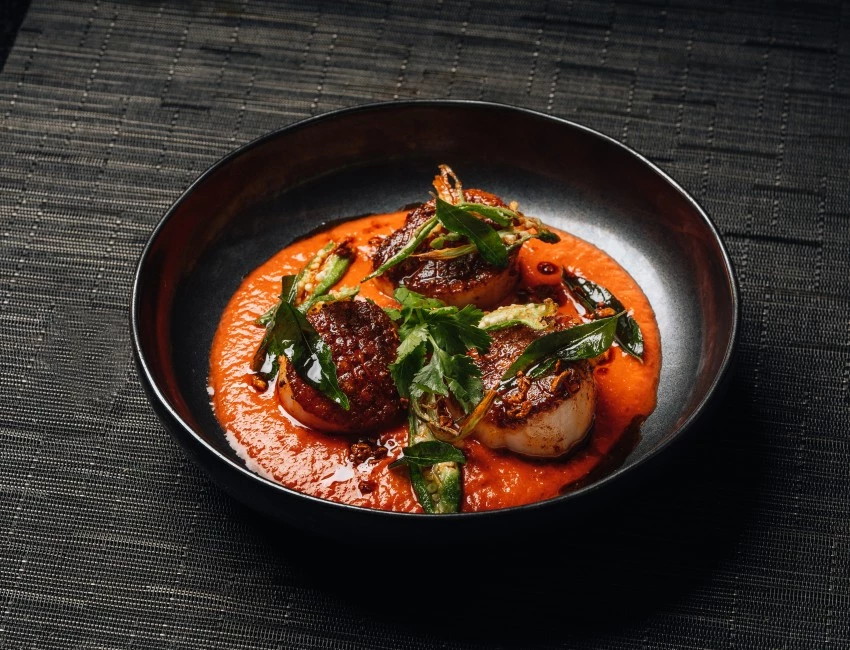 tandoor scallops