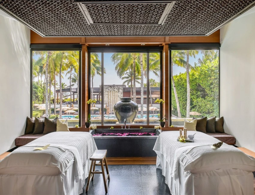 interior view of a spa room