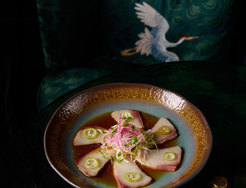 a plate of food on a table