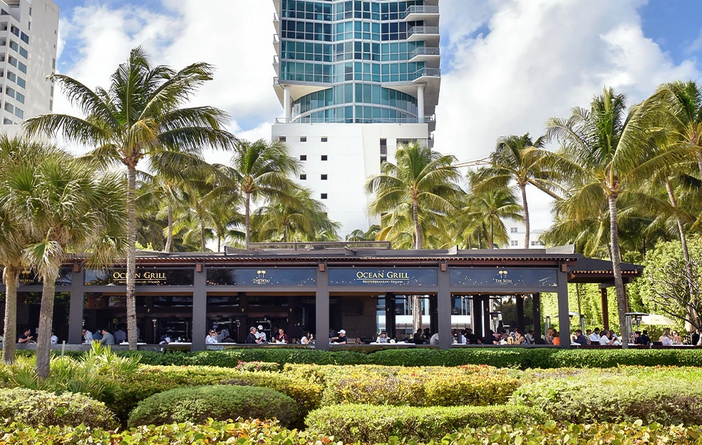 facade of the Ocean Grill restaurant