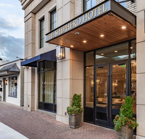 a building with a sign on the front