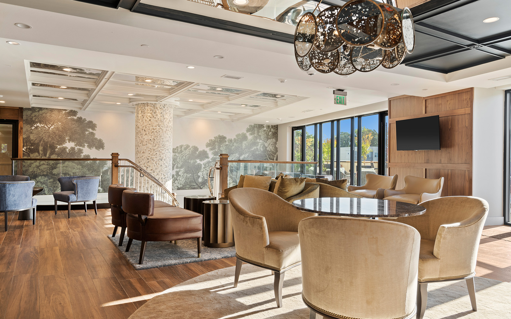 The Thomas bar seating area