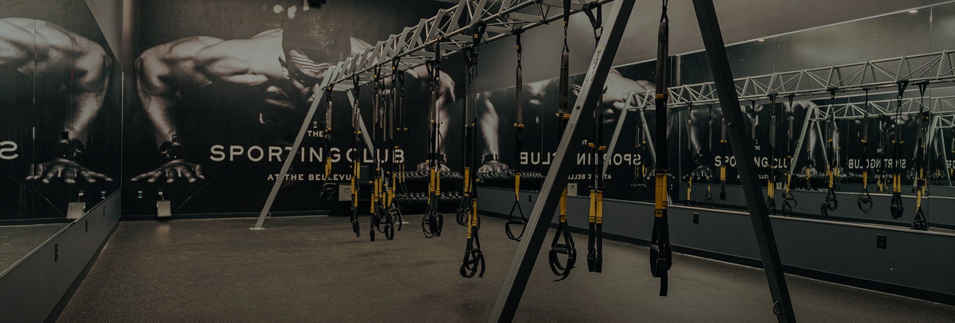 a gym with trx straps