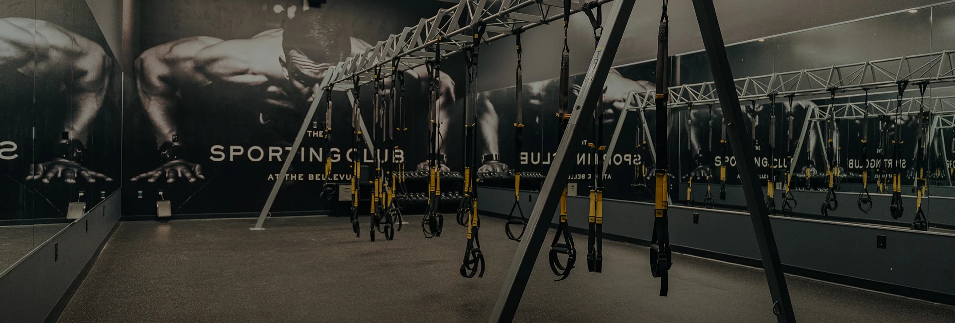 a gym with trx straps