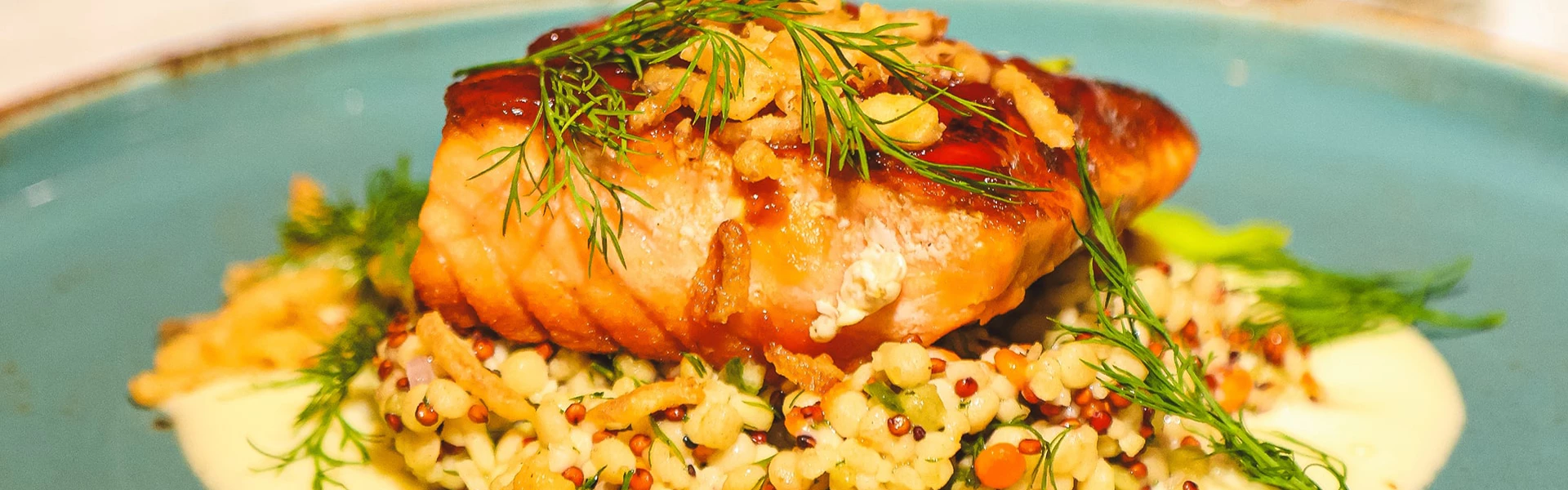 a close up of food