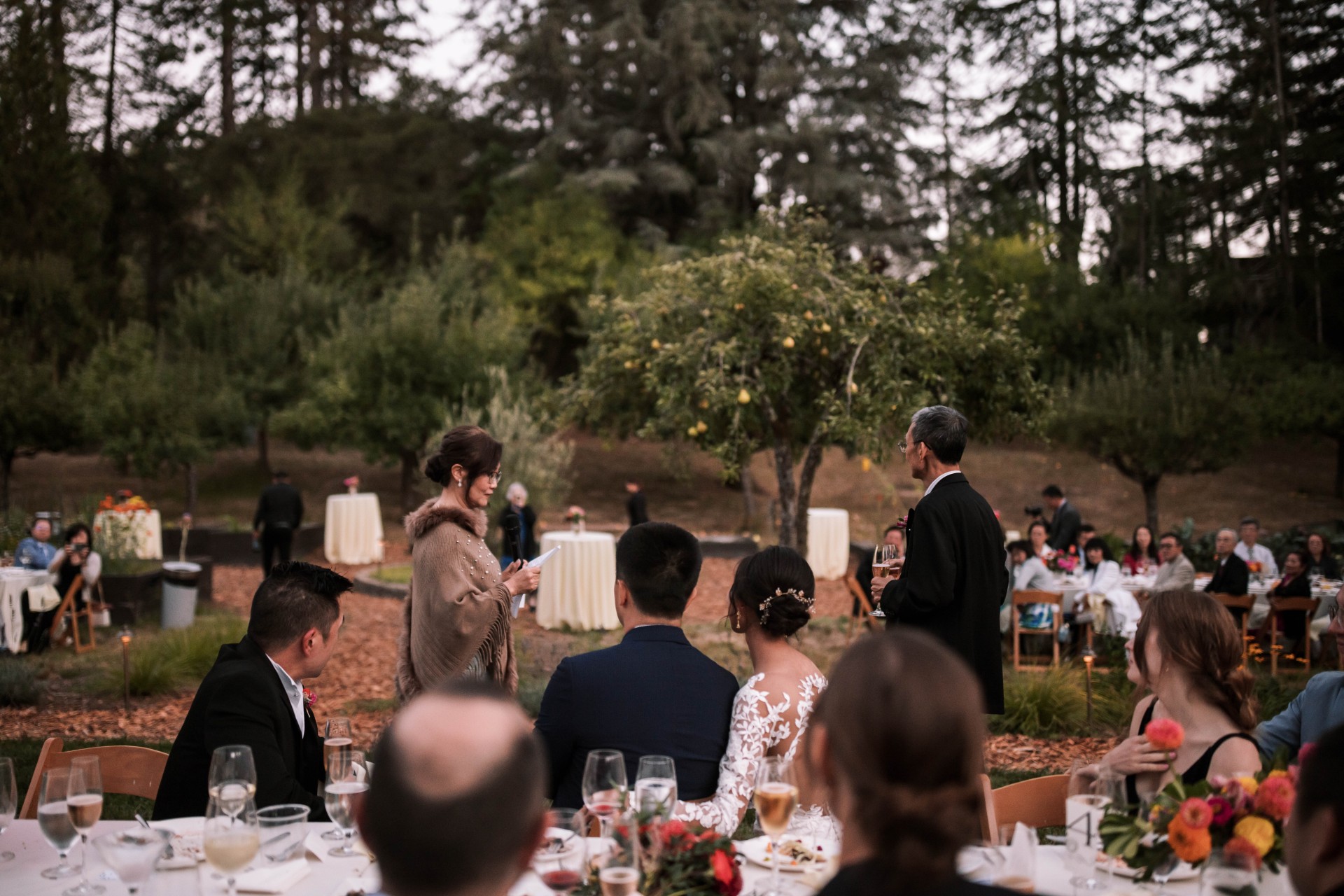 a group of people at a formal event
