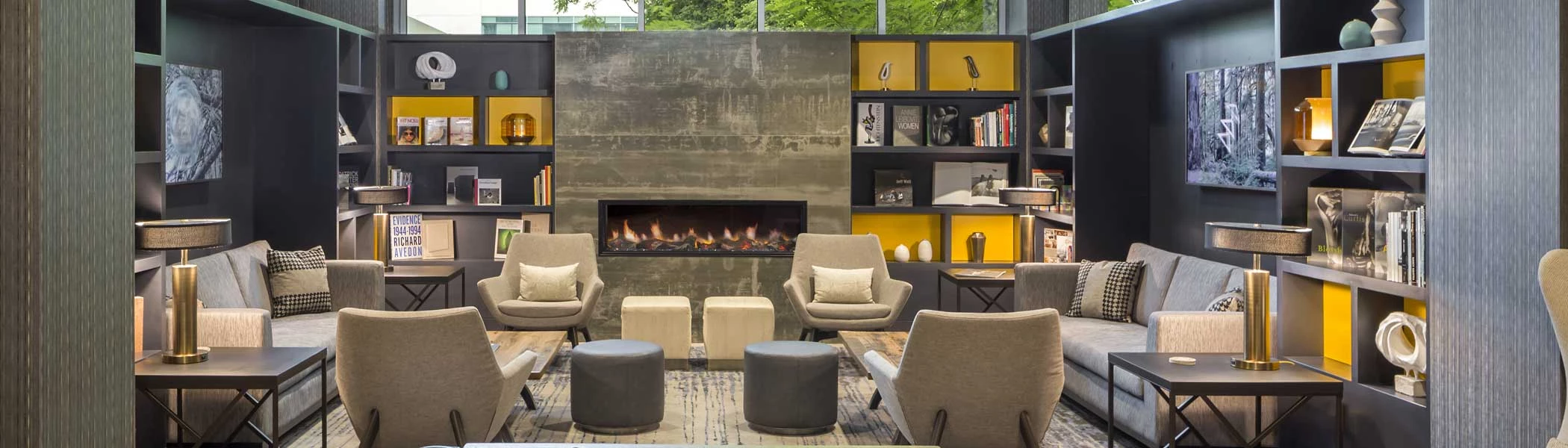 Library lounge at The Summit