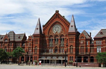 Music Hall brick building