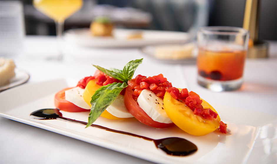 a plate of food on a table