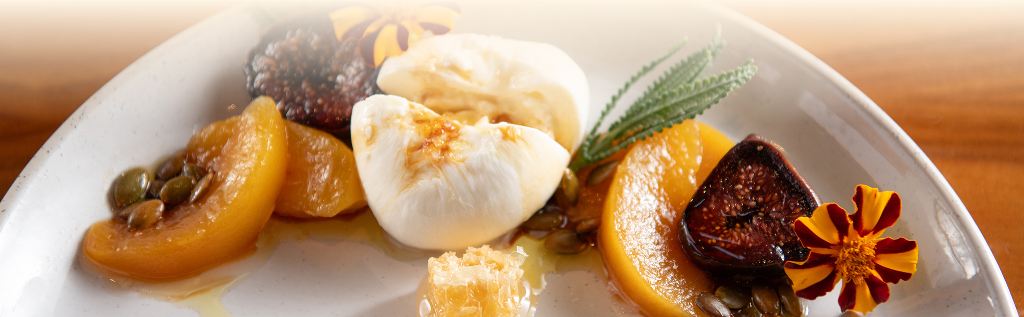 a plate of food with fruit