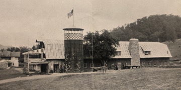 a house in a field