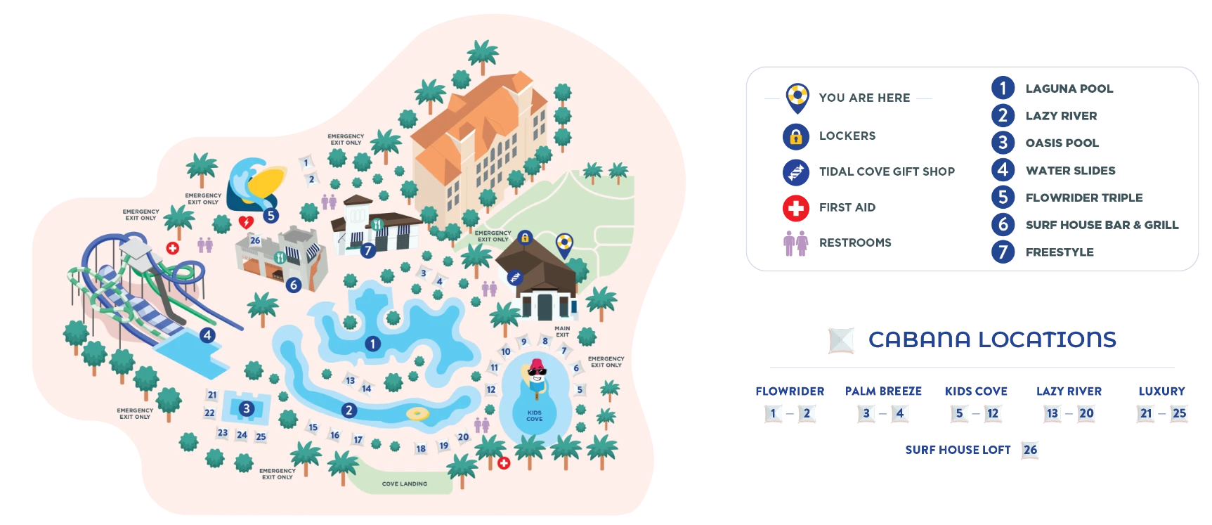 a map of a resort
