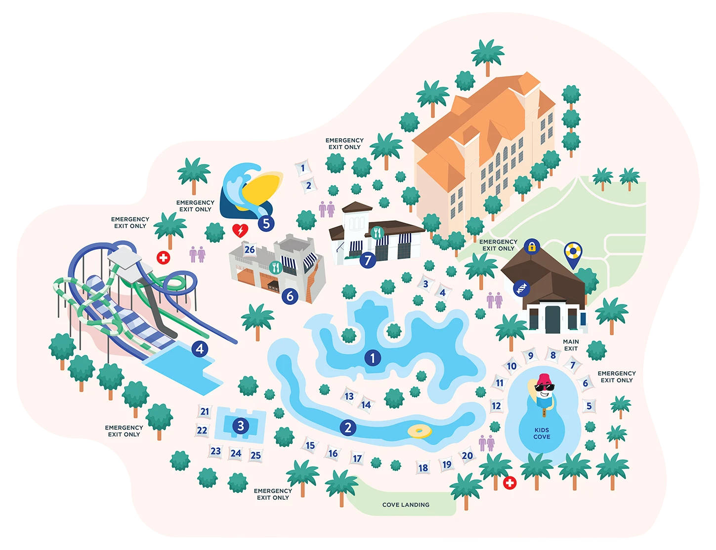 a map of a water park