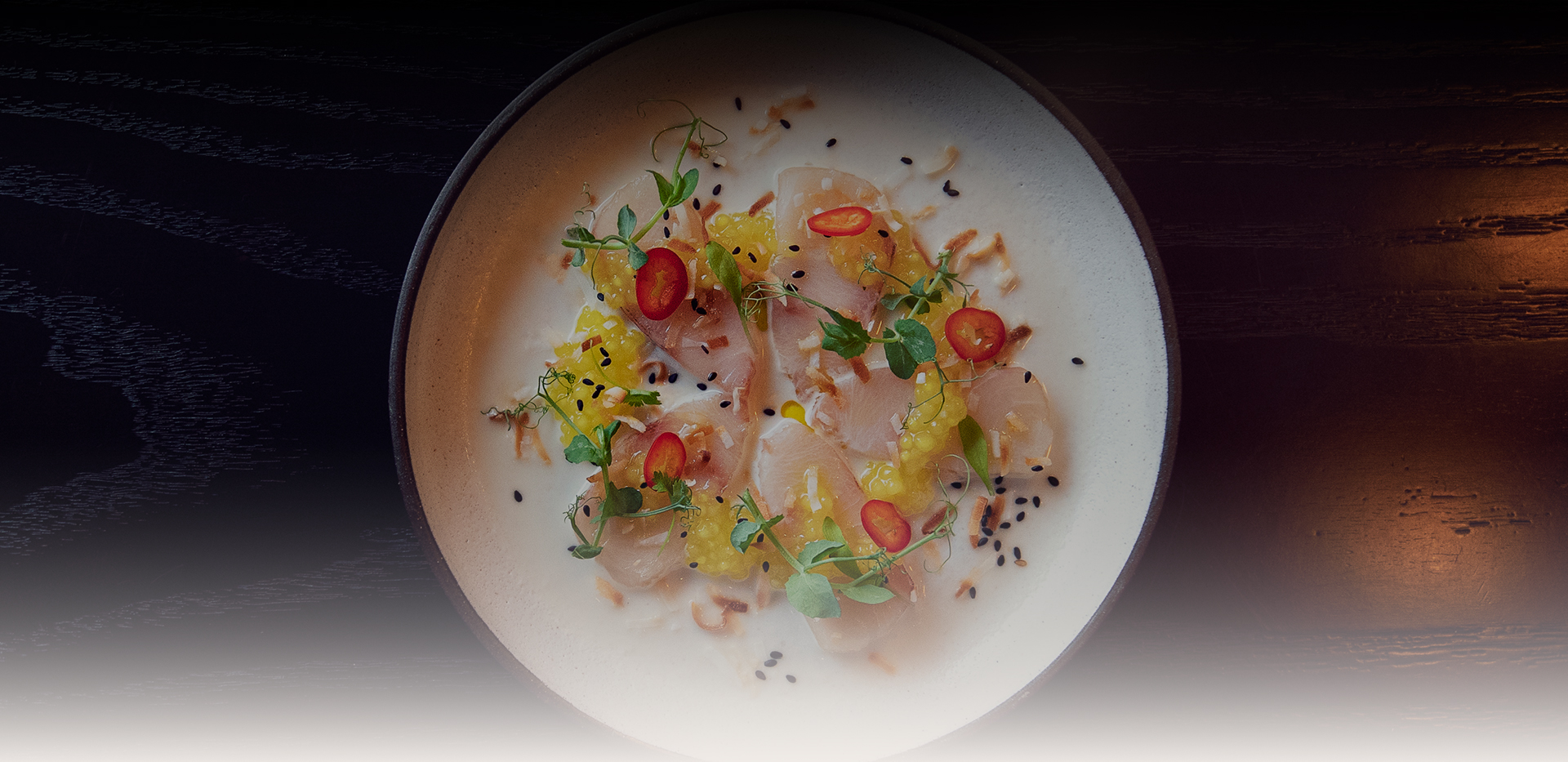 a plate of food on a table