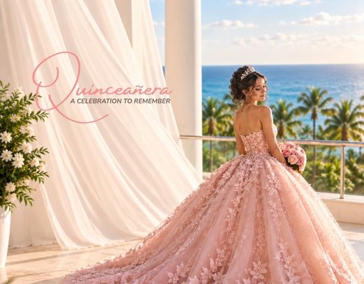 a woman in a pink dress