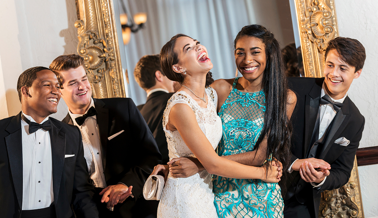 a group of people in formal attire
