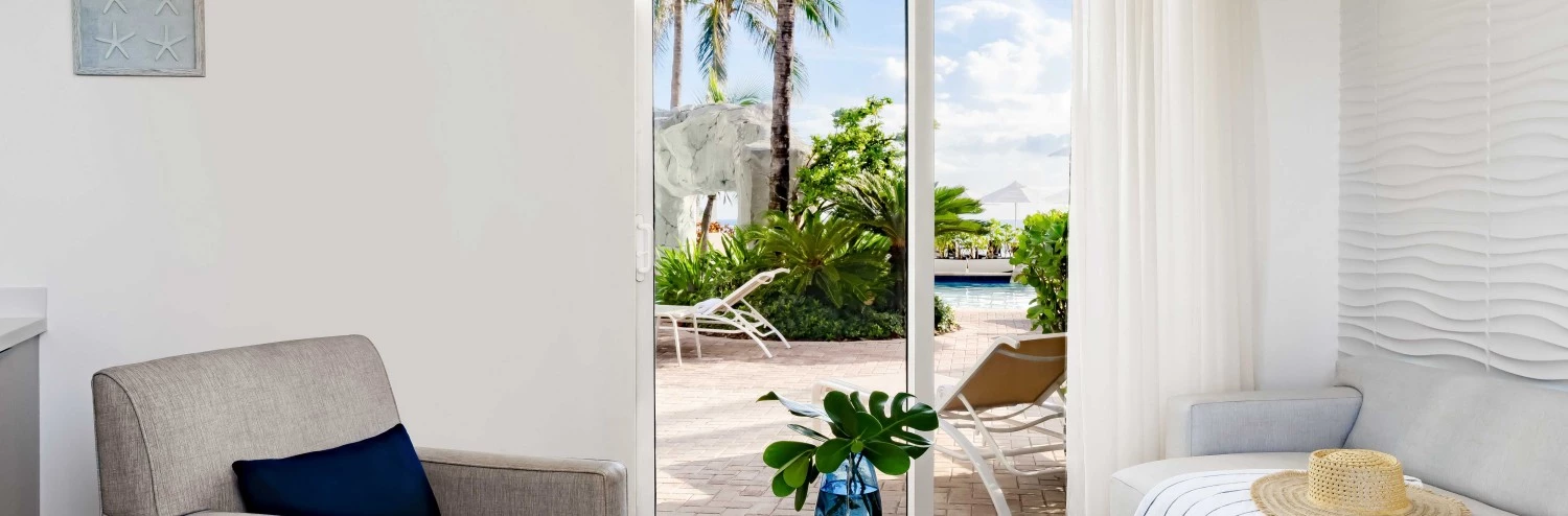 a living room with a couch and a coffee table