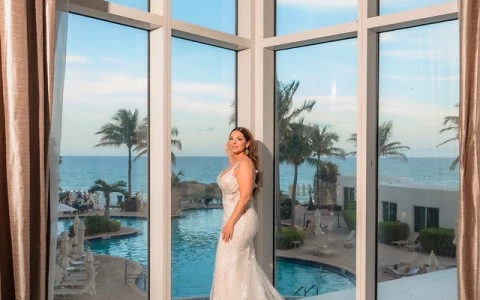 a woman in a wedding dress
