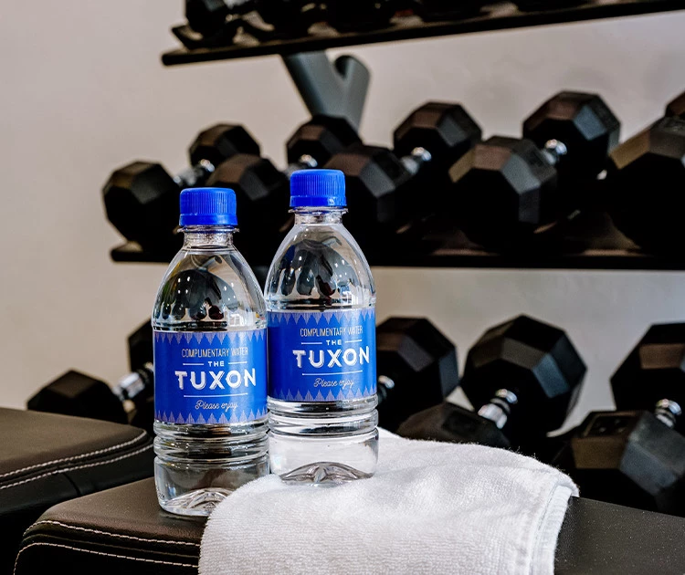 two water bottles on a table