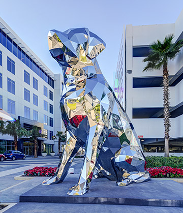 usta recreation art dog sculpture