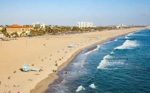 bird eye view of the beach 
