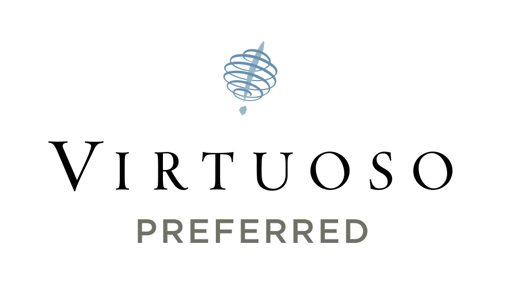a logo on a black background