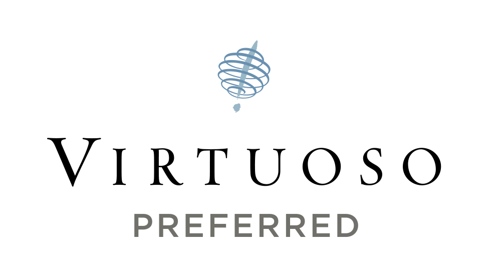 a logo on a black background