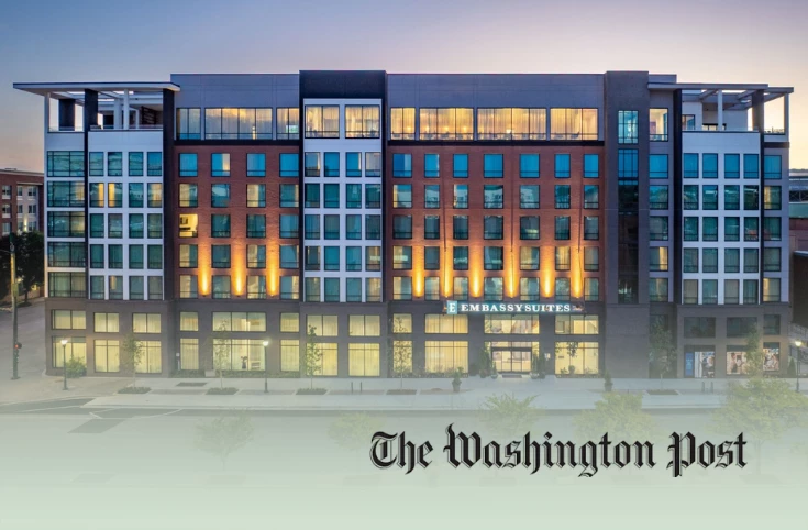 a building with many windows