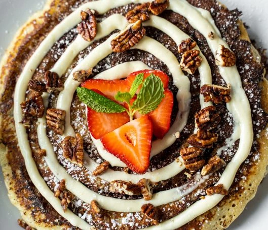 a dessert on a plate