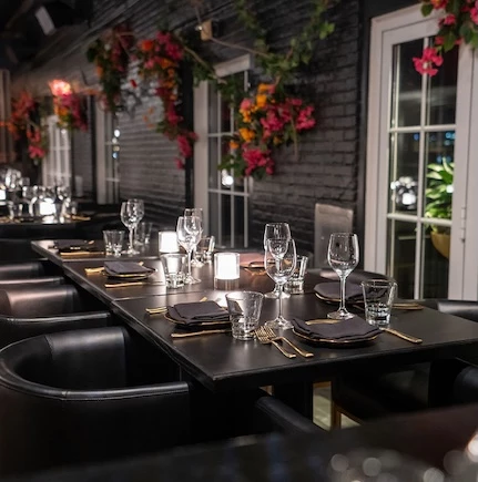 a table set