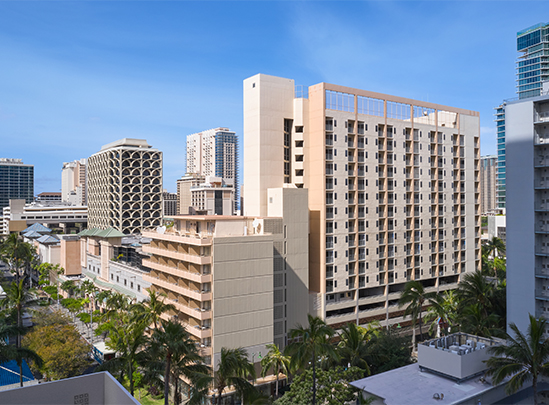 a large building with many windows