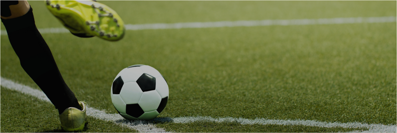 a football ball on a field