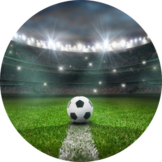 a football ball on a field