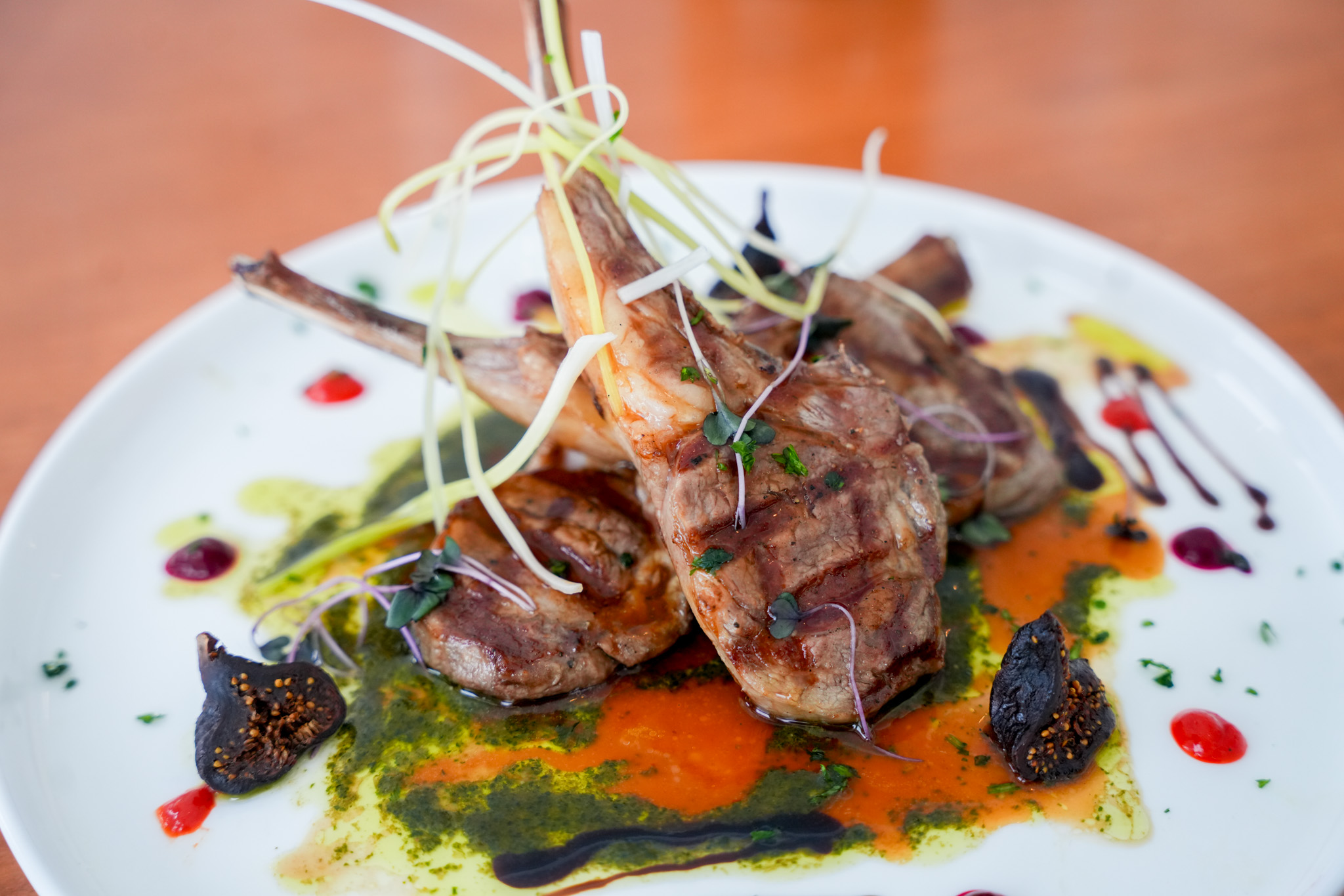 a plate of food on a table