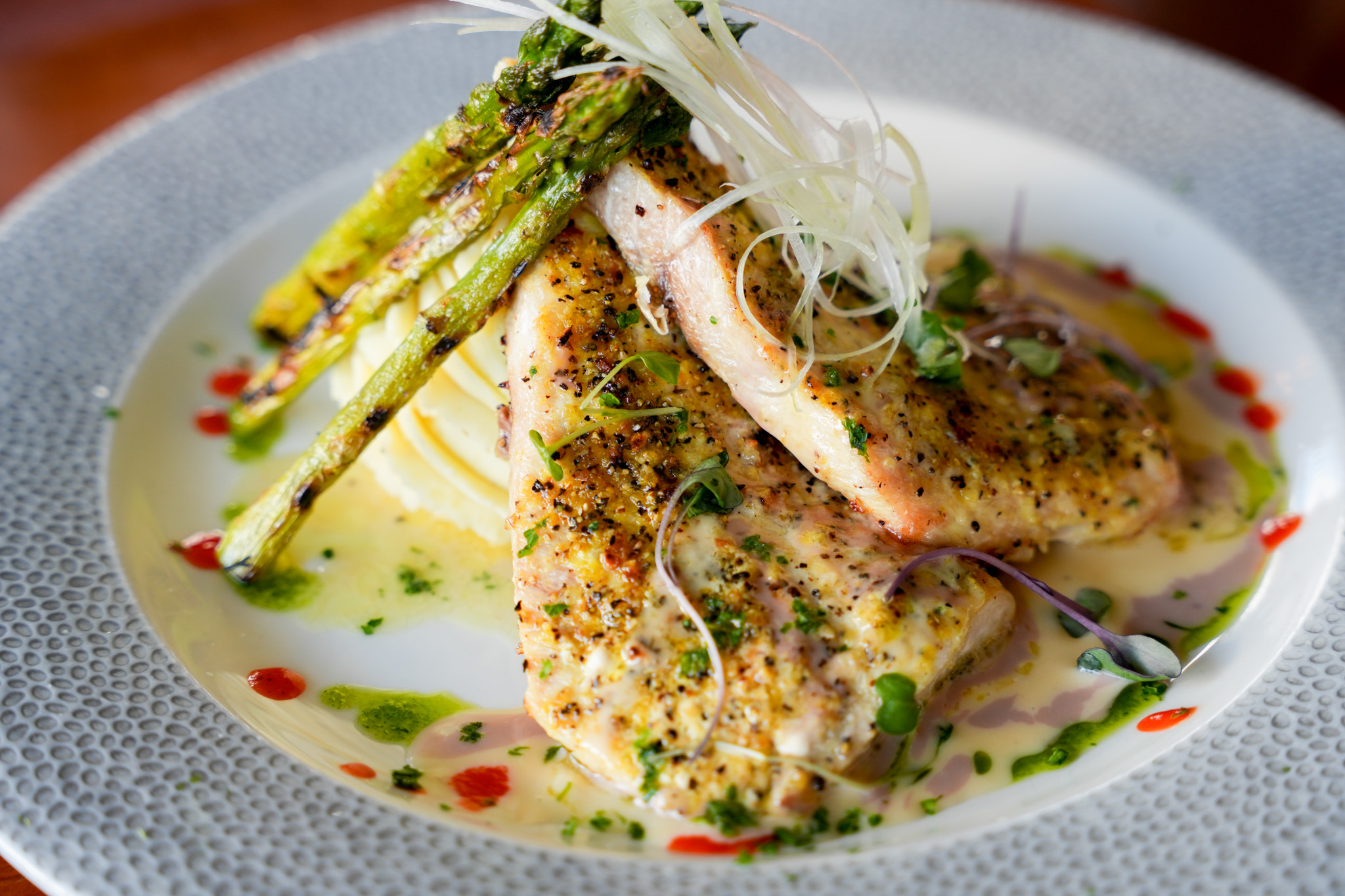 a plate of food on a table