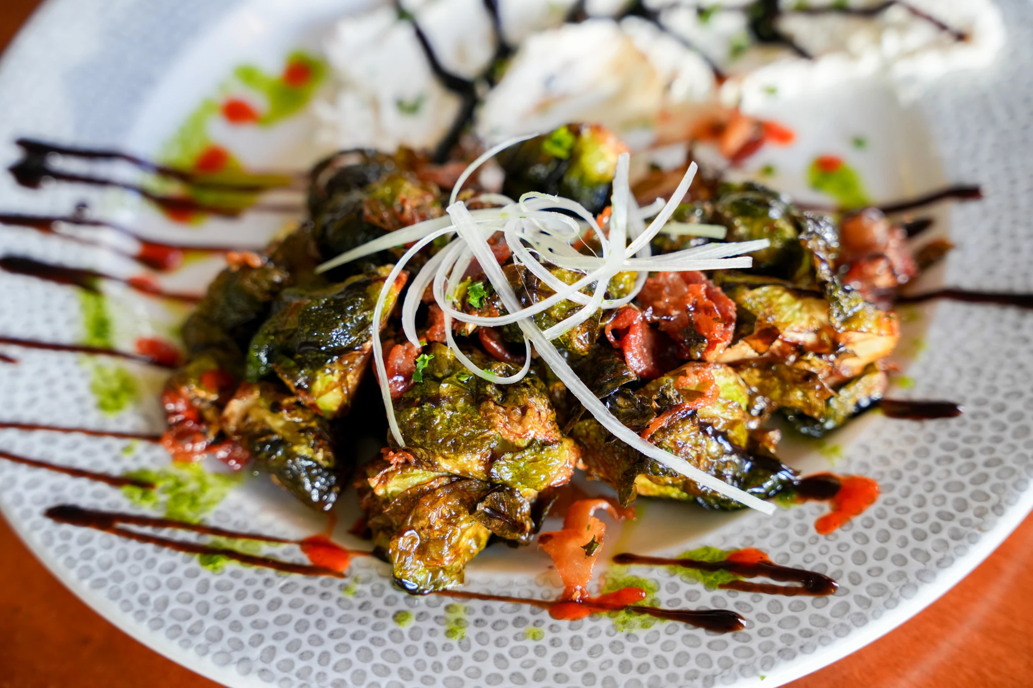 a plate of food on a table