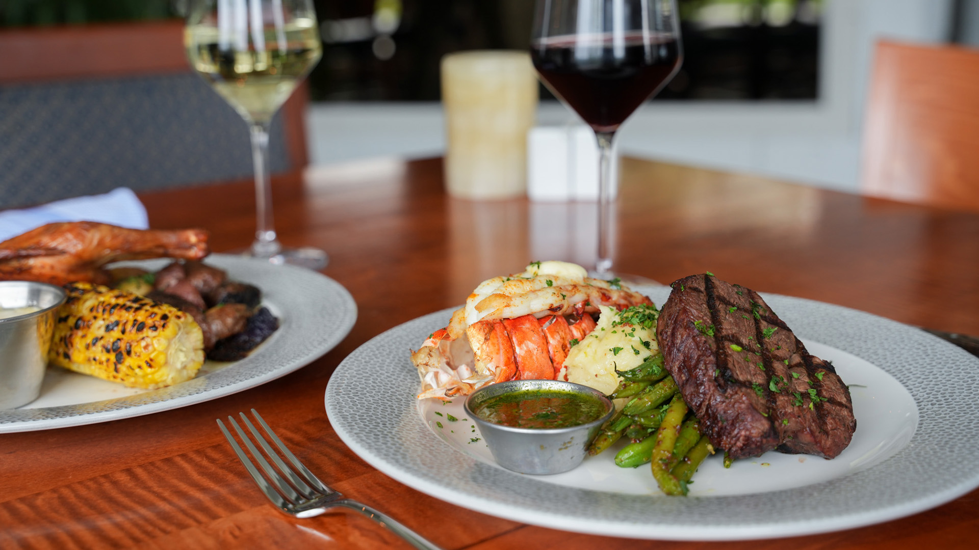 a plate of food on a table