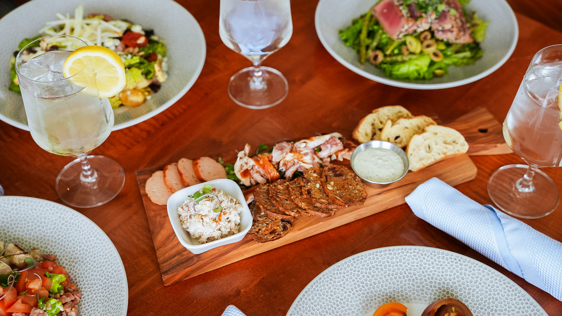a plate of food on a table