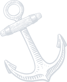 a black and white drawing of a anchor